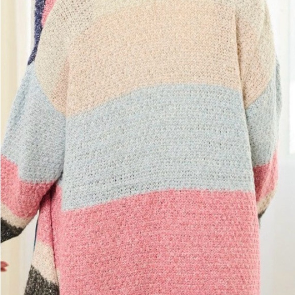 Colorblock Knit Cardigan - Picture 2 of 5
